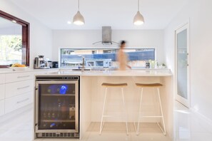 Take advantage of the wine fridge in the kitchen.