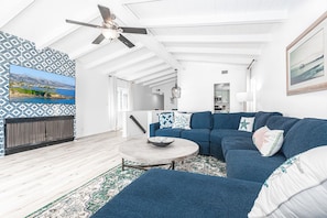 Freshly renovated & as stylish as can be, this upstairs vacation home is the perfect spot for unwinding at the beach!