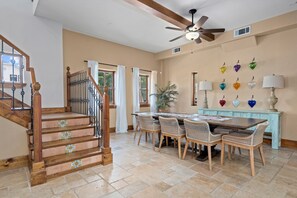 Front Entry and Dining Room. Custom Mexican decor.