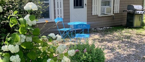 Entrance & Private Garden Sitting Area w/ Grill