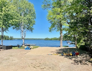 Private beach with shallow entry 