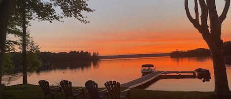 Amazing sunsets by the dock 