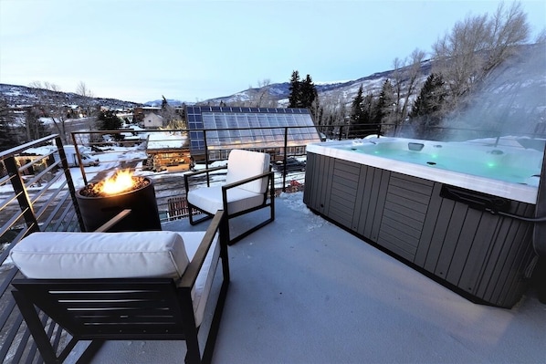 Bain à remous extérieur
