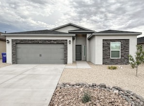 Modern exterior with Farmhouse style and decor interior.