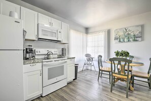 Kitchen | Fully Equipped | High Chair | Children's Dishes | Coffee Maker