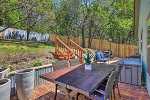 Furnished Patio | Fenced-In Yard