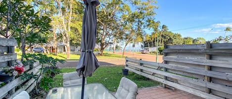 Front of property - water views