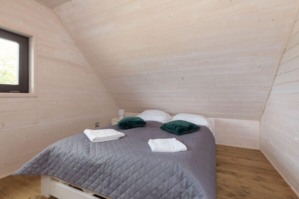 Cozy bedroom in the apartment. 