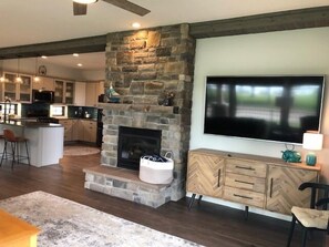 Living Room - View of Living Room into Kitchen