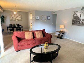 Stay. Love this living room all day long.