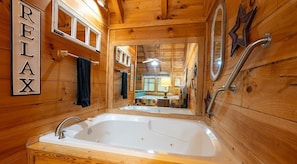 Indoors,Hardwood,Stained Wood,Tub,Hot Tub
