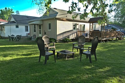 Fire pit and large yard