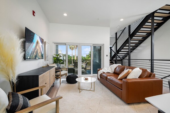 Well appointed open concept living area that allows room to spread out.  