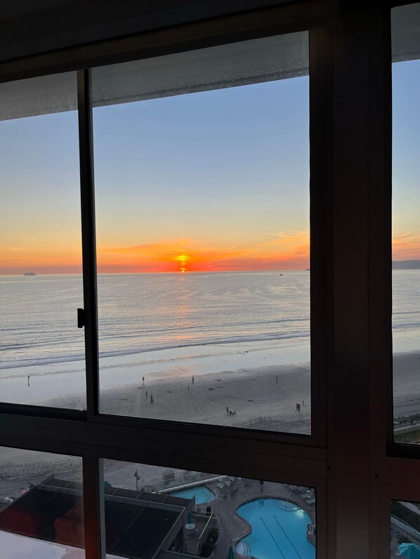 Vista para a praia ou o mar