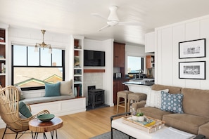 Living area towards kitchen