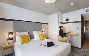 Our space features a desk - perfect for business travellers! Bedding configurations vary.