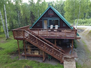 Enjoy the entire upstairs loft, sit out on your private deck and enjoy nature!