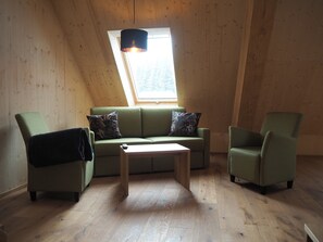 Ferienwohnung Heubühne, 50 qm, 1 Schlafzimmer, 1 Wohnschlafzimmer, max. 4 Personen