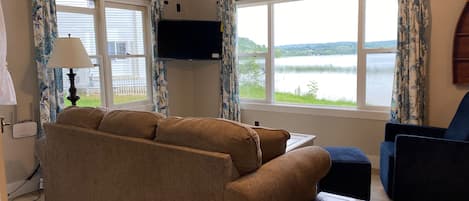 View of Upper Herring Lake from the living room