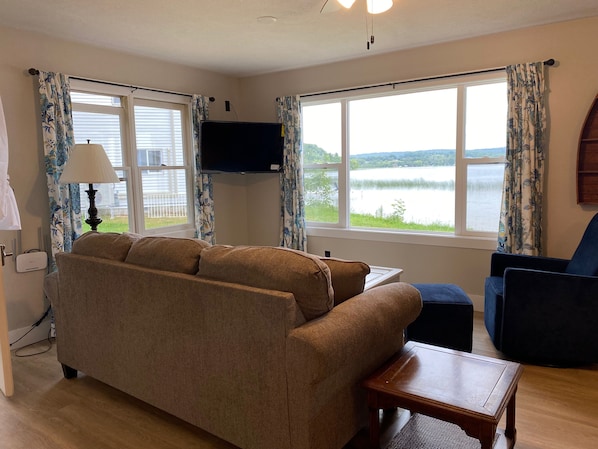 View of Upper Herring Lake from the living room