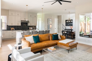 Enjoy the open floor plan where everyone is included in the fun and conversation