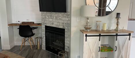 TV Room and Fireplace
