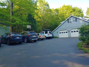 On-site parking for up to 8 cars. Electric vehicle charging station included