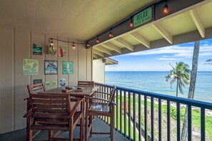 The condo lanai view.