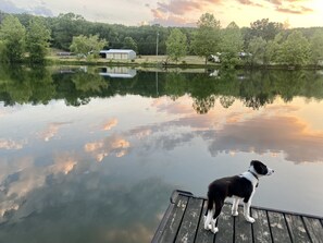 Perspective from the dock; house is behind this pic