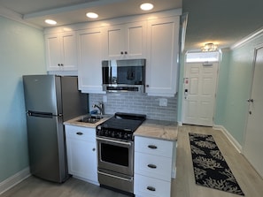 Remodeled kitchen with mini oven