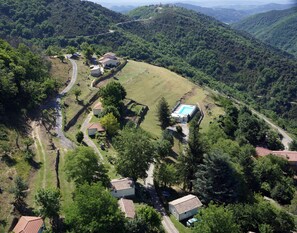 VUE AERIENNE DU DOMAINE
