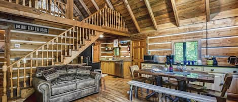 Living room and kitchen for an open concept!