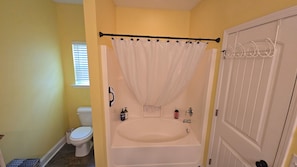 Soaking tub in Master Suite