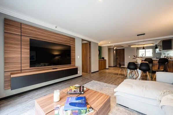 Relaxing living room for socializing
