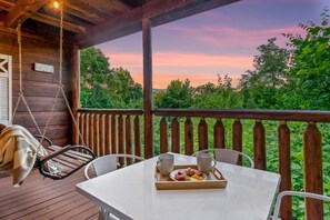 Deck seating to enjoy your coffee or tea with views | 1st floor