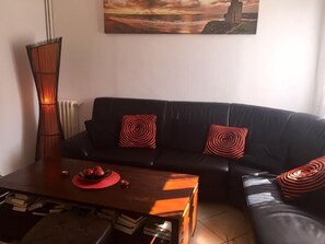 Sylishly furnished sofa corner
