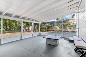 Enclosed patio