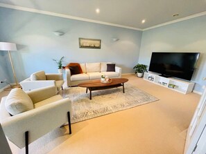 The front living area ensures there's plenty of space for everyone to relax and unwind