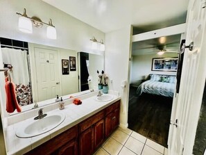 Attached Master bathroom