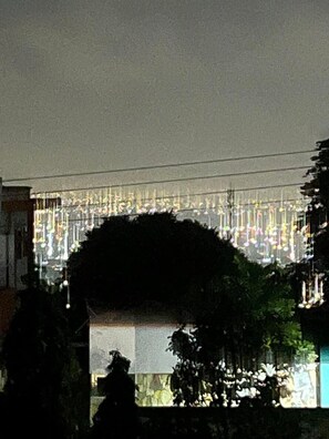The view at night from the house 