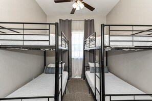 Bedroom 2 - two twin over twin bunk beds