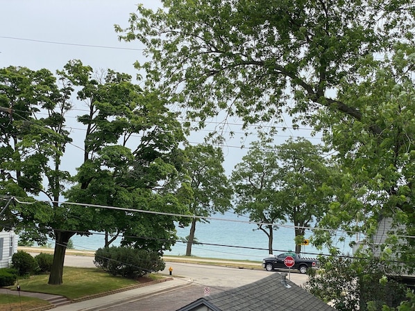 This home is only half a block away from Racine's famous North Beach. 