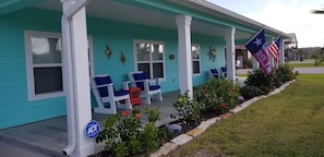 Sit and relax on the front porch.