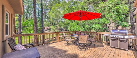 Ruidoso Vacation Rental | 2BR | 2BA | 1,400 Sq Ft | Stairs Required