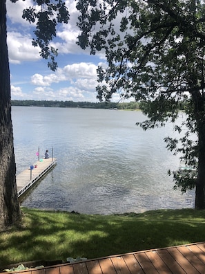 Lake view from main floor patio