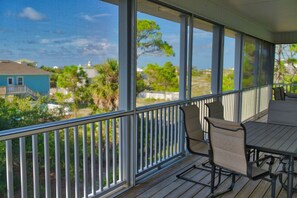 Enjoy a meal out on the top deck with a gorgeous view.