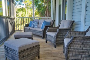 Relax on the porch and take in the scenic views.