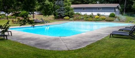 Nestled among the trees you'll feel instantly relaxed taking a dip after an active morning.