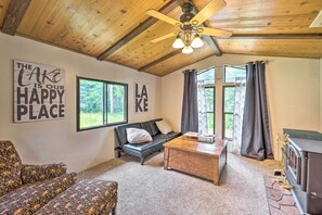 Living Room | Futon | Central Heat | Wood-Burning Stove