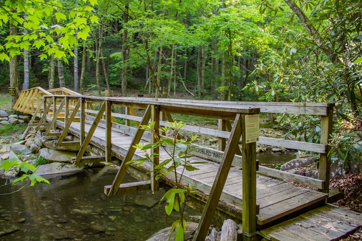 Penny Creek Cabin 2 bed 1 bath sleeps 6,Creekside*Hike*Fish*RELAX